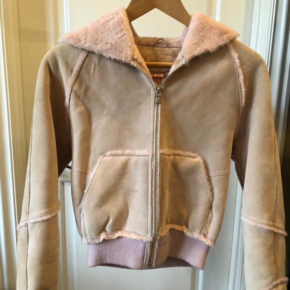 ugg suede bomber jacket